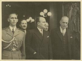 Ene Garcez. Da esquerda para direita: Ene Garcez(1º), Nero Moura (3º), (Ministro da Aeronáutica e...
