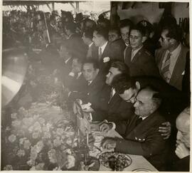 Getúlio Vargas em solenidade.