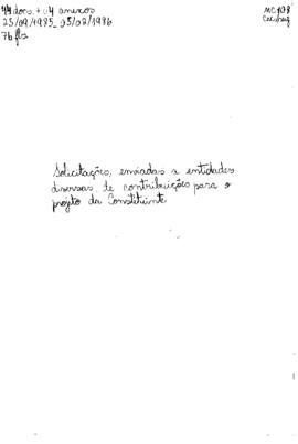 Entidades e Movimentos