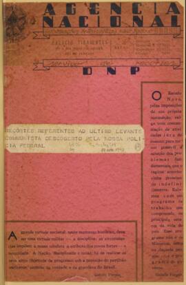 Álbum de recortes intitulado “Recortes referentes ao último levante comunista descoberto pela nos...