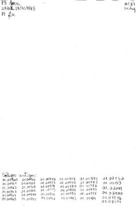 Documentos encaminhados pela população em geral