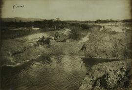 “Mossoró”; "Início do canal vendo-se no fundo a continuação pª São Pedro cheio de água estag...