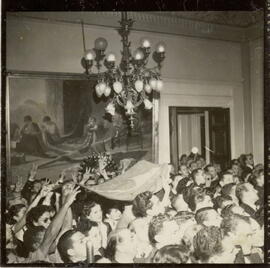 Velório de Getúlio Vargas no Salão Ministerial.
