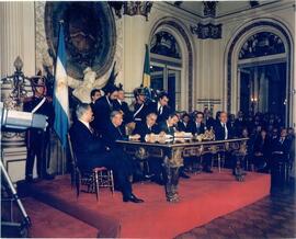 Encontro do Presidente José Sarney com o Presidente da Argentina Raúl Alfonsín.