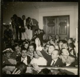 Velório de Getúlio Vargas no Salão Ministerial.