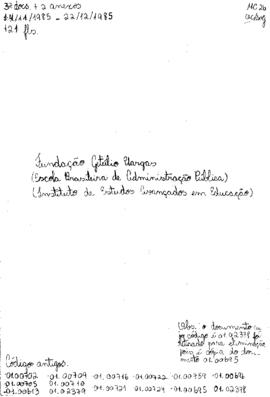 Entidades e Movimentos