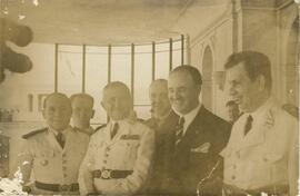Da esquerda para a direita: General Francisco José Pinto; General Pedro Cavalcanti; General Euric...