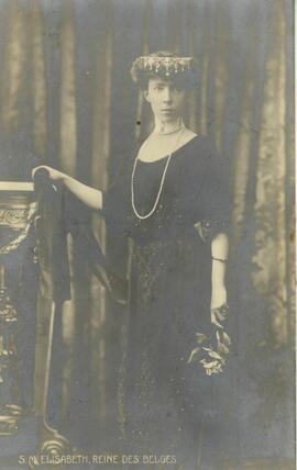 Cartão postal com imagem de Elisabeth, Rainha da Bélgica