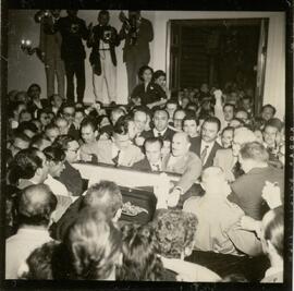 Velório de Getúlio Vargas no Salão Ministerial.