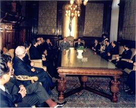 Encontro do Presidente José Sarney com o Presidente da Argentina Raúl Alfonsín.